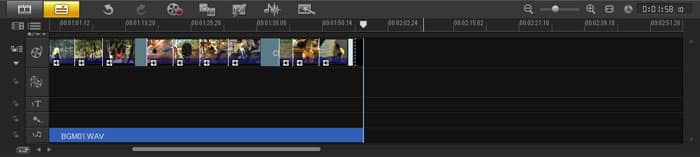 VideoStudio Pro X3:後半のクリップを削除