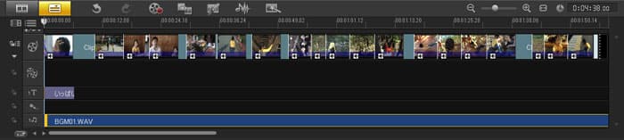 VideoStudio Pro X3:音声ファイル配置
