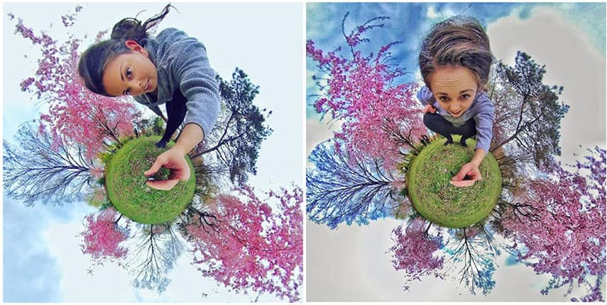 Keep the main subjects in front of the lenses