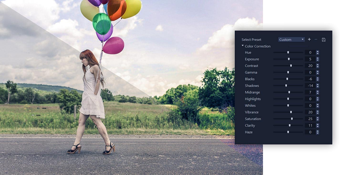 VideoStudio for color grading