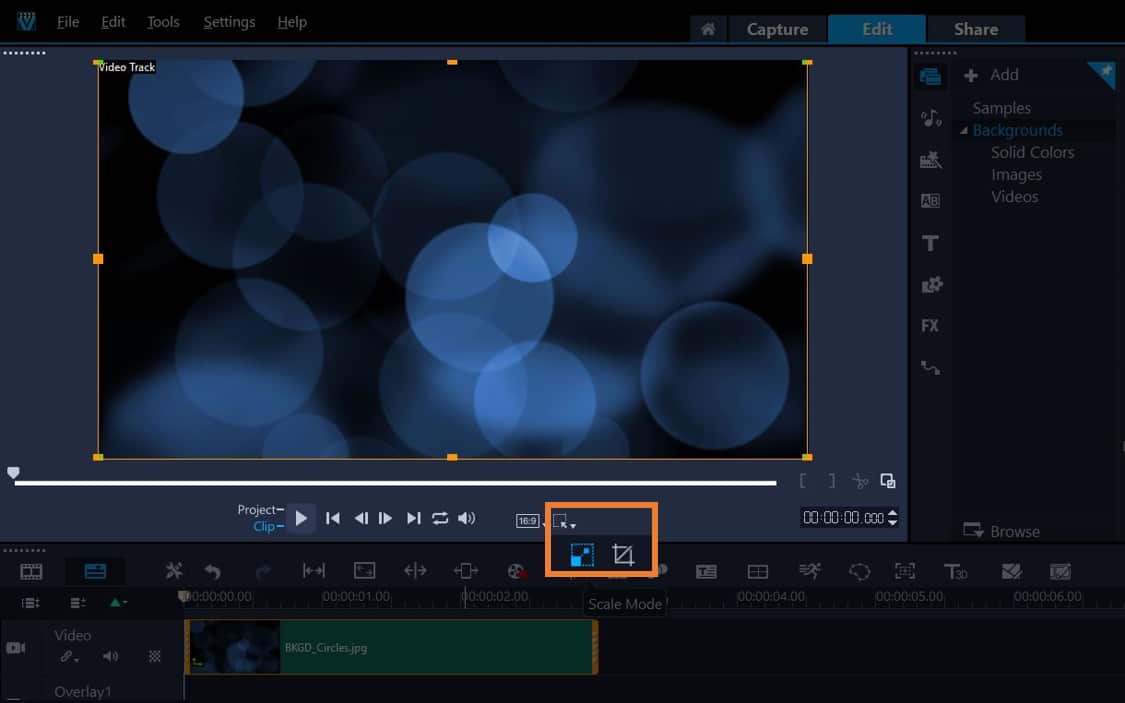 Resize manually or create a picture-in-picture effect