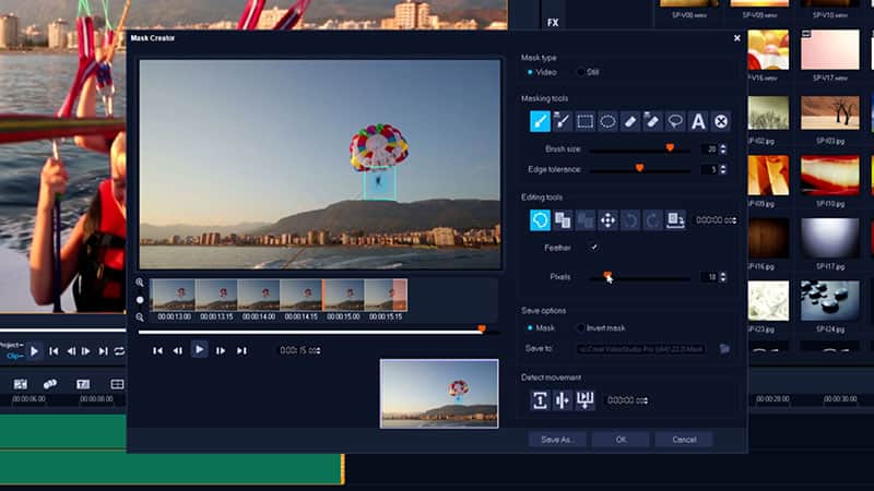 Feather the mask - OPTIONAL