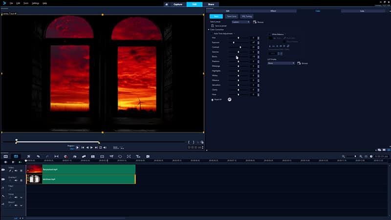 Match tones across your combined clips