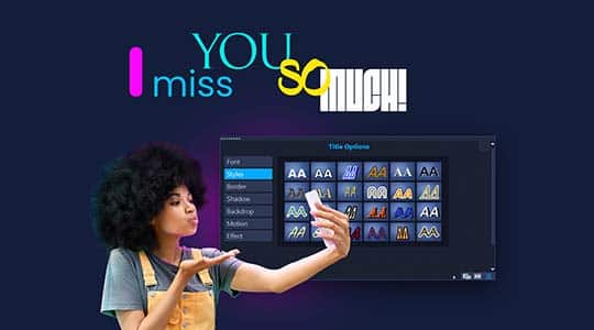 タイトル、トランジション